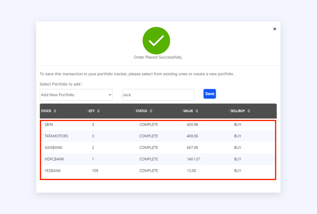 Track & Manage Portfolio